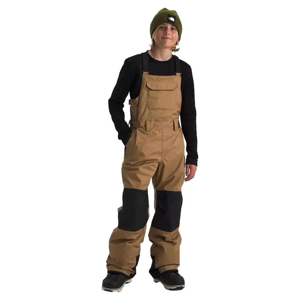 North Face Kids Freedom Insulated Bib Ski Pants Utility Brown  Size XS 6